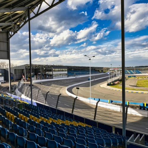 FlexTram raceway motorsports event spectator transport shuttle