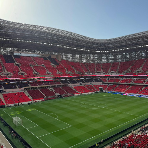 Soccer stadium interior for FIFA World Cup 2026 onsite mobility