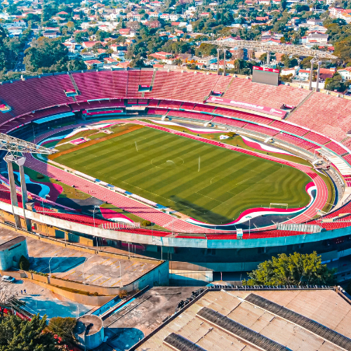 FlexTram stadium parking lot fan shuttle on event day