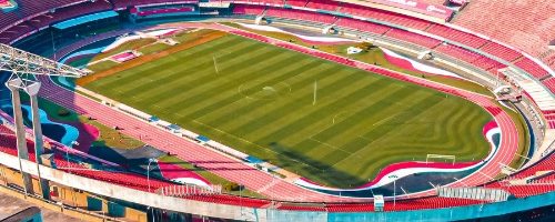 FlexTram stadium fan shuttle on event day